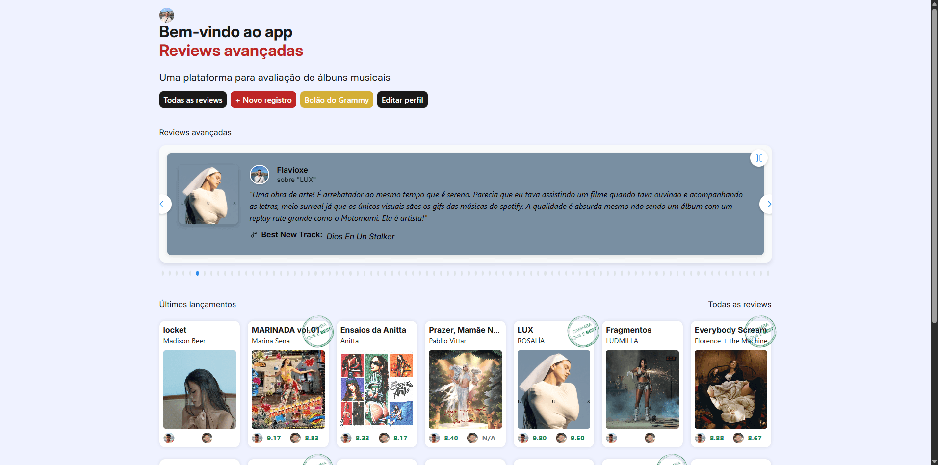 Music Review Platform